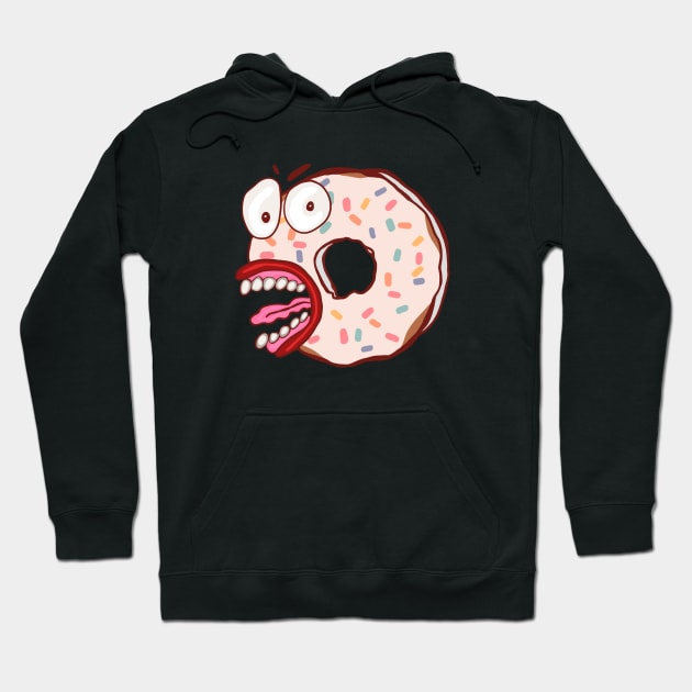 Angry Donut Hoodie by wildjellybeans